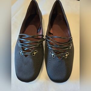 Zara Satin Effect Ballet Flats